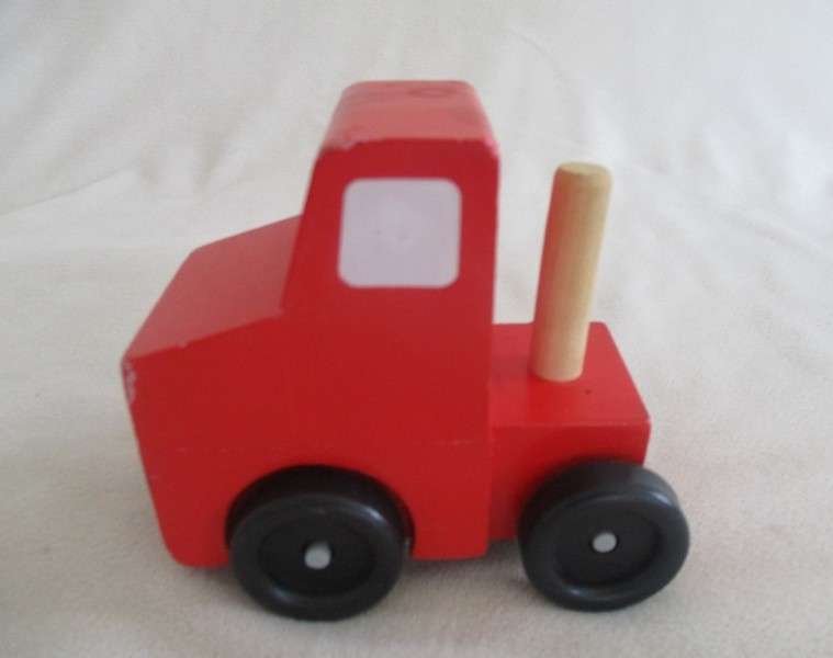 A classic Melissa and Doug wooden alphabet truck