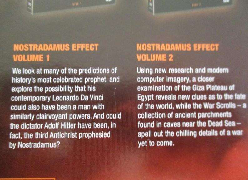 Nostradamus - a boxed set of six DVD's in great condition