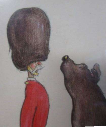 The most charming, winsome framed print - "bearskin" by artist Claire Minter-Kemp, Bristol