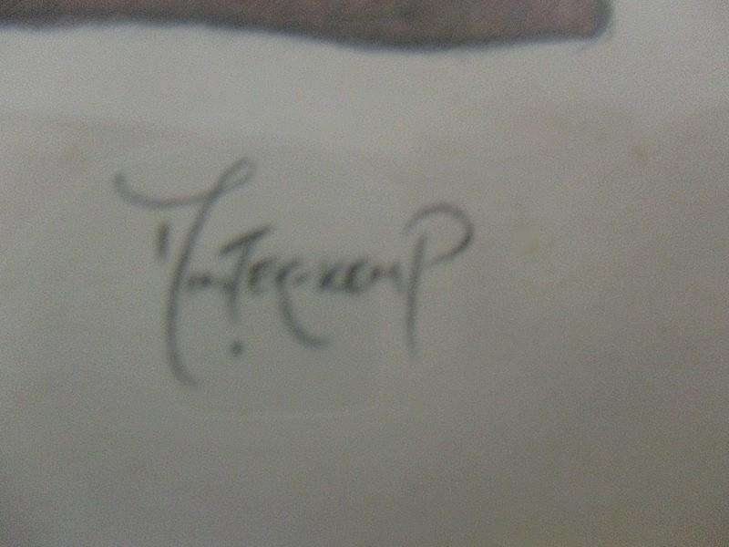 The most charming, winsome framed print - "bearskin" by artist Claire Minter-Kemp, Bristol