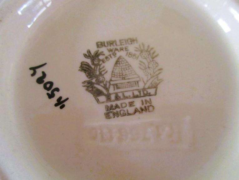 Rare 1930's Art Deco Burleigh Ware Zenith teapot with blue and yellow lupins