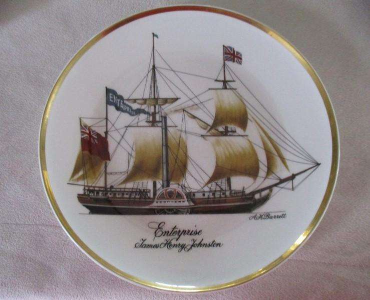 Tall ships - seven limited edition Huguenot Royal Heritage plates