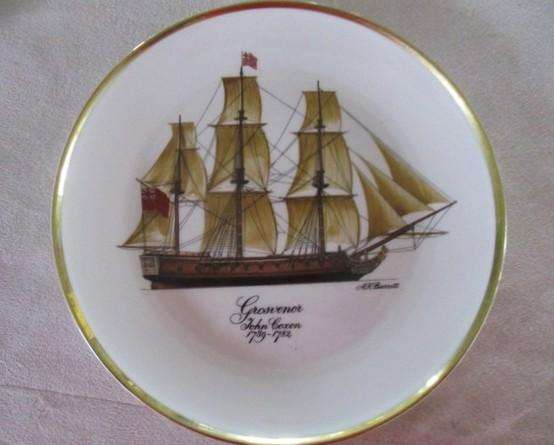 Tall ships - seven limited edition Huguenot Royal Heritage plates