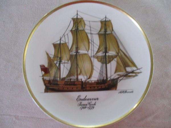 Tall ships - seven limited edition Huguenot Royal Heritage plates