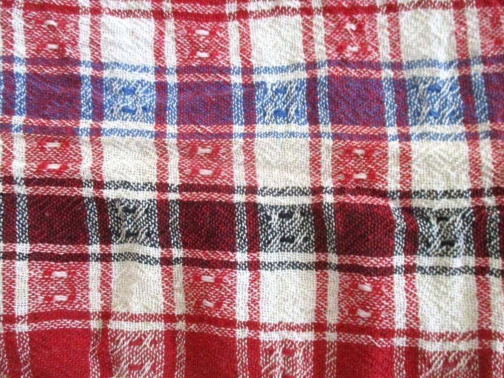 Cheerful checked throw/cloth