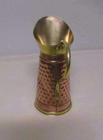 Vintage beaten copper and brass pitcher/jug made in England