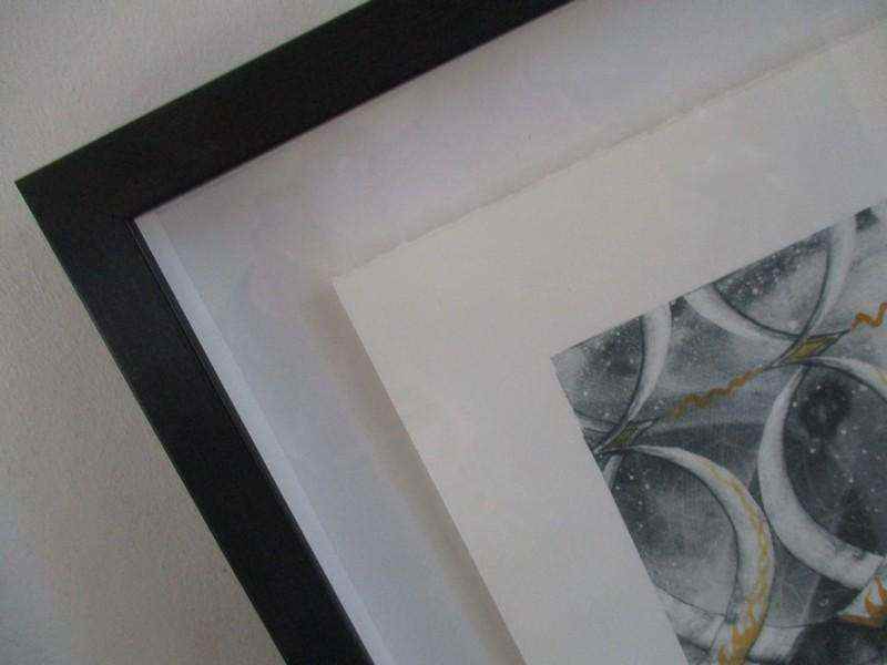 "Beyond the Veil" - limited no.2 of 10 by Ben Ngobeni - original signature in pencil - framed