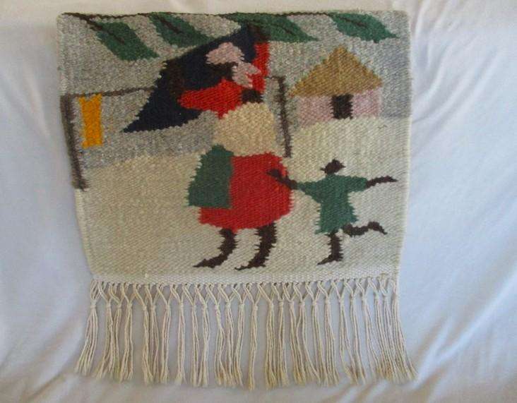 African woven wall hanging