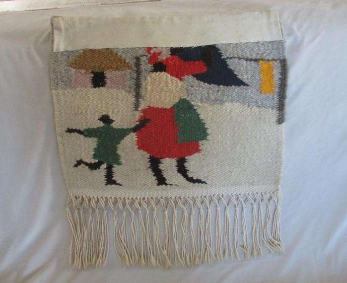 African woven wall hanging