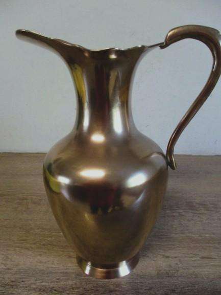 Very large vintage solid brass jug/pitcher in great condition