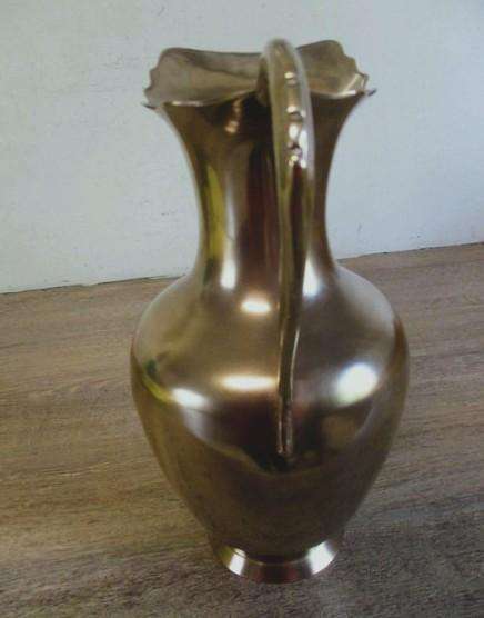 Very large vintage solid brass jug/pitcher in great condition