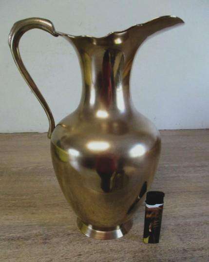 Very large vintage solid brass jug/pitcher in great condition
