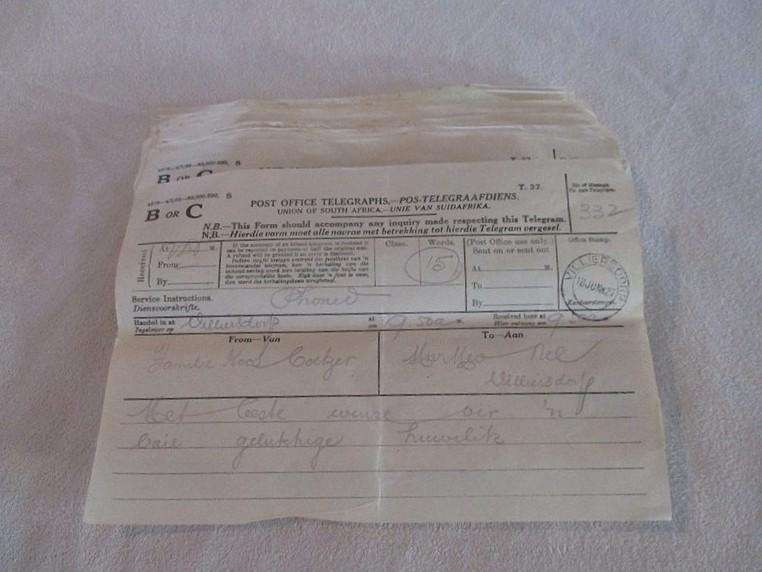 Nostalgic ephemera nearly 100 years old- a wedding in 1927 - photos, telegrams, post card and a will