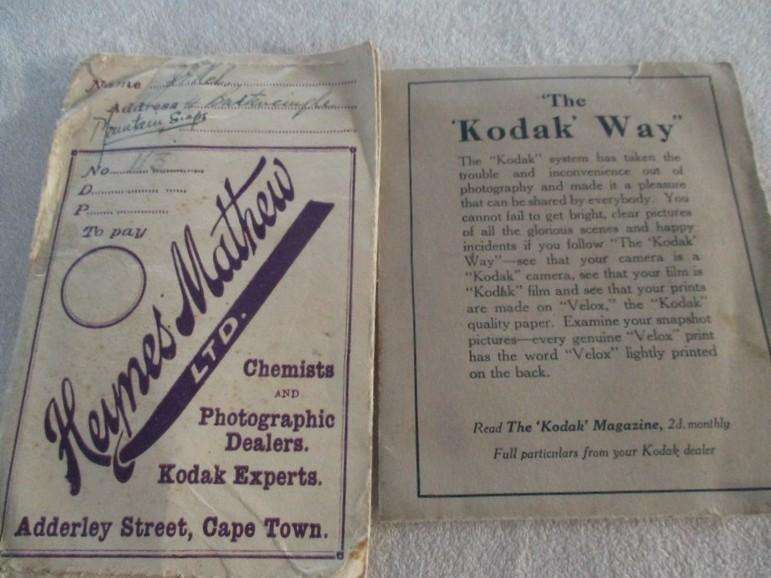 1920's - A batch of nine old Kodak film wallets - some with negatives