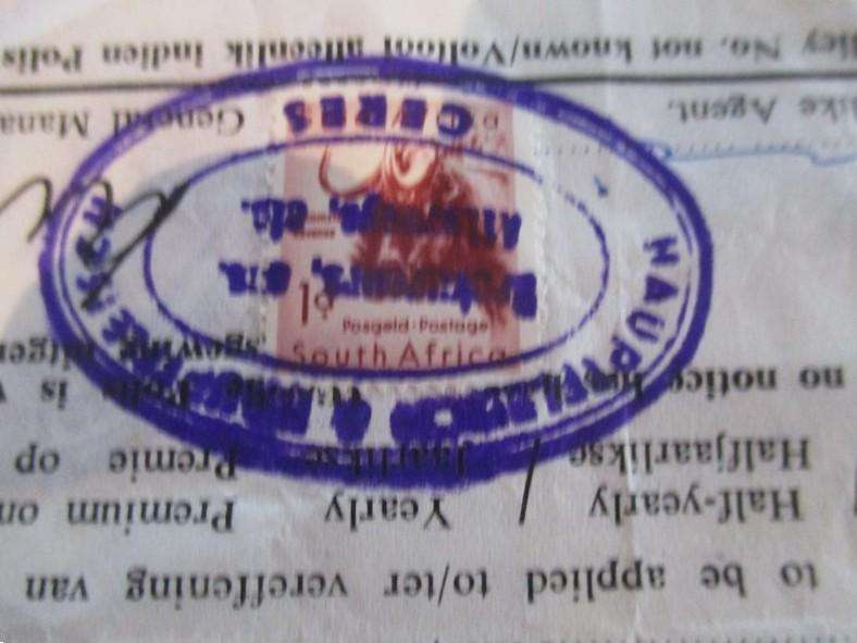 Batch of 22 Assurance company receipts all with Union of South Africa 1d stamps