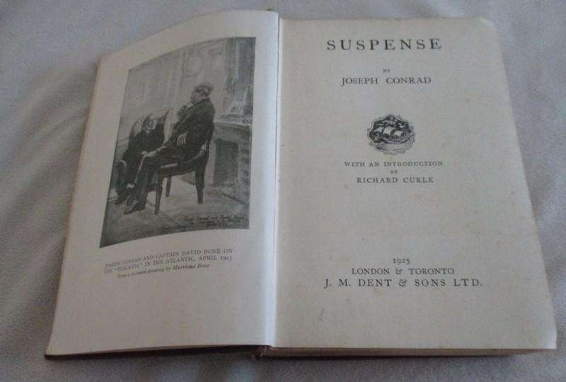 1925 first edition - Suspense by Joseph Conrad