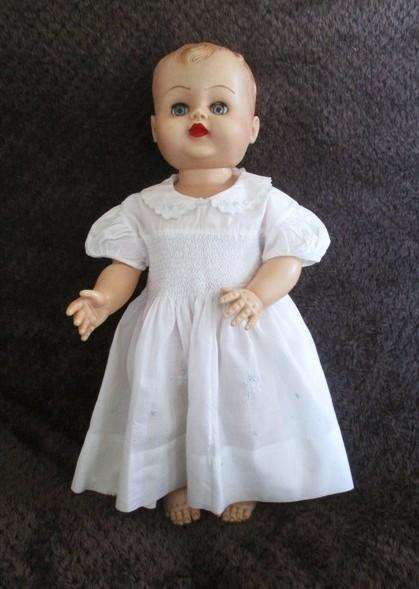 Vintage Madeira hand embroidered and smocked Baby dress for baby/display/or special antique doll