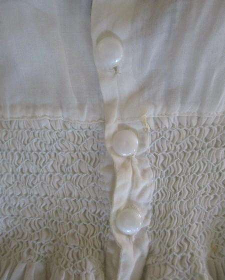 Vintage Madeira hand embroidered and smocked Baby dress for baby/display/or special antique doll