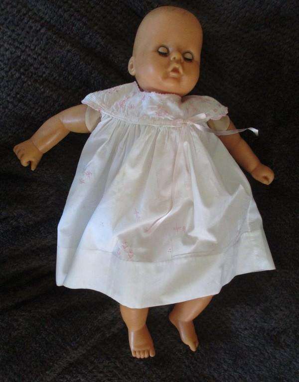 Vintage Madeira hand embroidered Baby dress for baby/display/or special antique doll