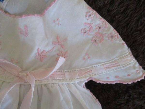 Vintage Madeira hand embroidered Baby dress for baby/display/or special antique doll