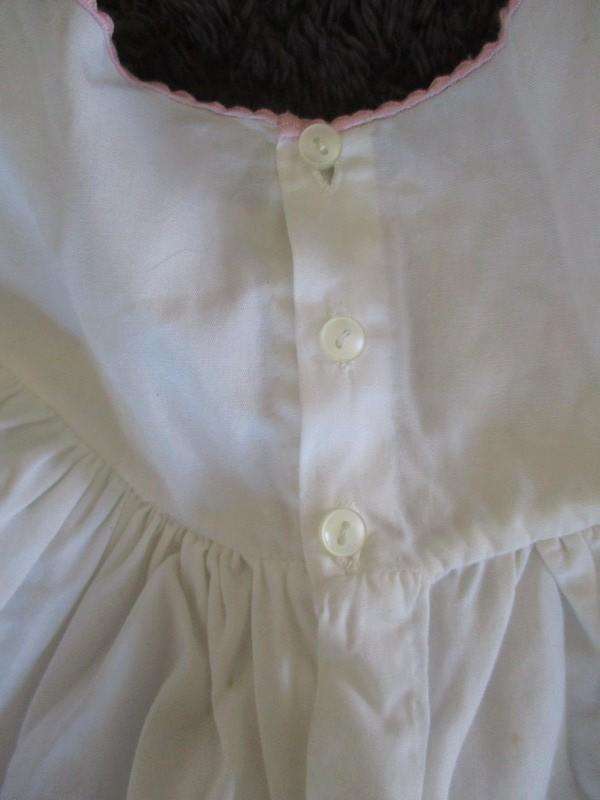 Vintage Madeira hand embroidered Baby dress for baby/display/or special antique doll
