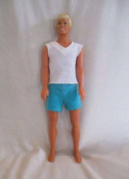 Barbie's boyfriend -  vintage 1970's/1980's Mattel Ken doll with bendable knees & "Pat pend" marking