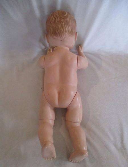 Vintage 48cm tall 1957 Ellanee Doll Company doll with jointed knees and elbows