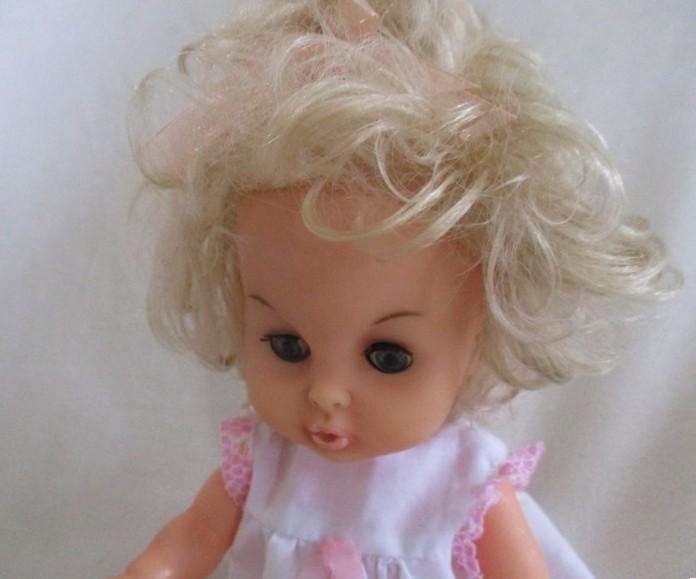 Rare small vintage Prima Baby, Baby Love with soft, curly hair to add to your First Love collection