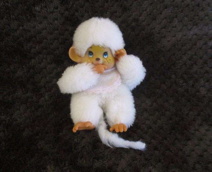 Not often found these days! A vintage white Monchhichi
