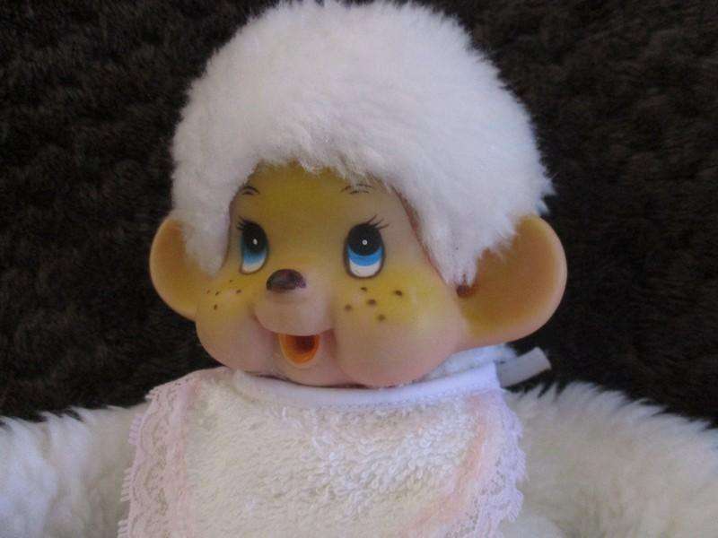 Not often found these days! A vintage white Monchhichi