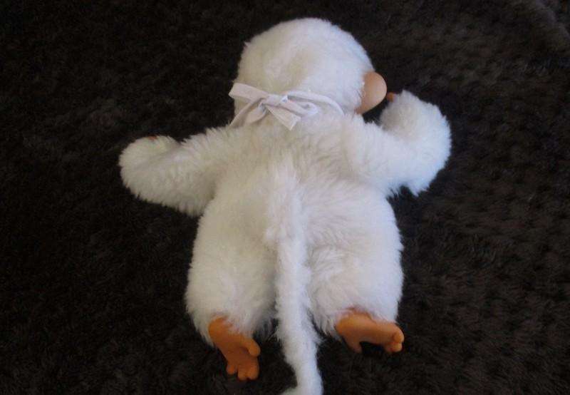 Not often found these days! A vintage white Monchhichi