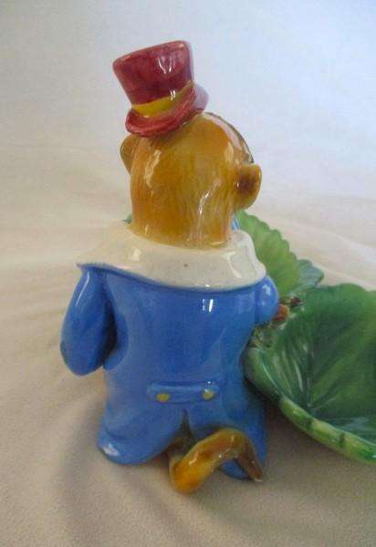 Whimsical vintage Italian highly glazed Majolica candy/nut dish (ignore light reflections on glaze)