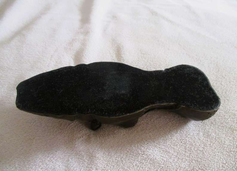 Collectable Donald Greig original bronze sculpture - Hippo head paper weight - signed