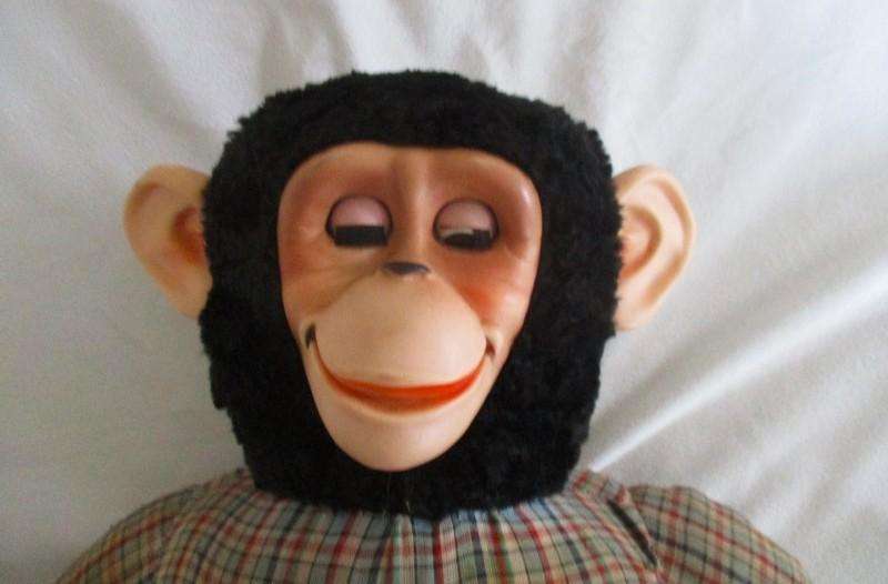 Granny's much loved toy monkey - very large vintage monkey with such cute feet!