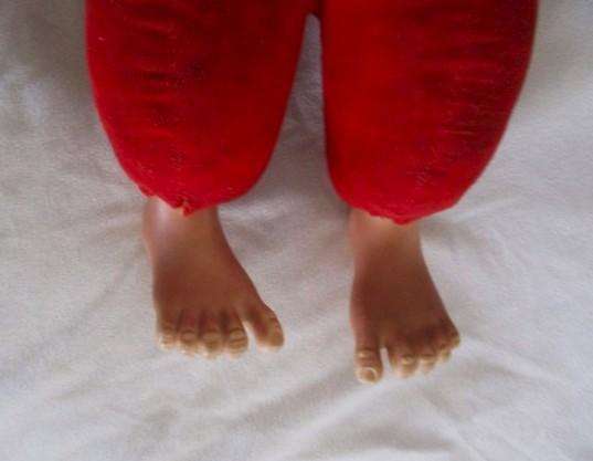 Granny's much loved toy monkey - very large vintage monkey with such cute feet!