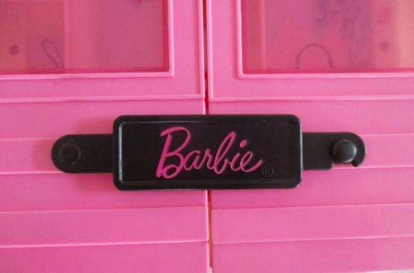 A large genuine Mattel Barbie wardrobe in excellent condition