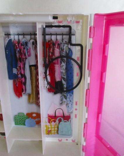 A large genuine Mattel Barbie wardrobe in excellent condition