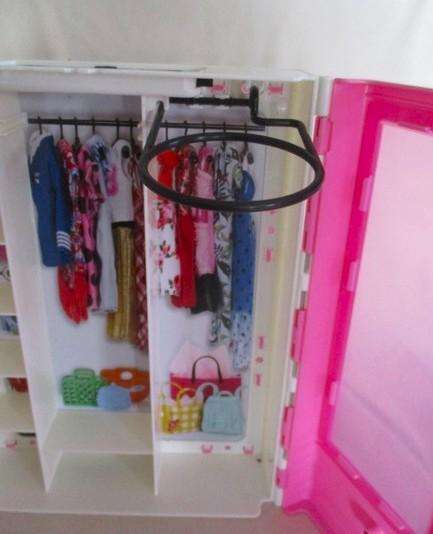 A large genuine Mattel Barbie wardrobe in excellent condition