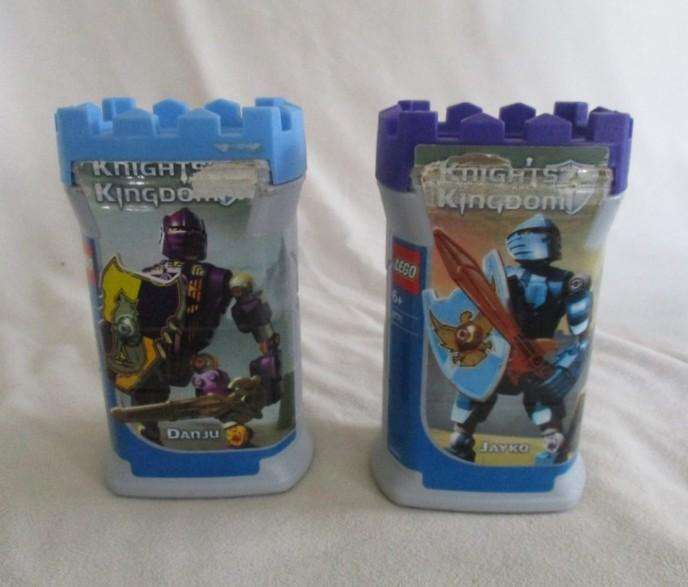 Two sets 2003 Lego Knights Kingdom in original containers - Danju and Jayko