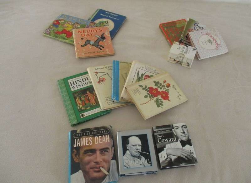 A big batch of fifteen miniature books for the collector