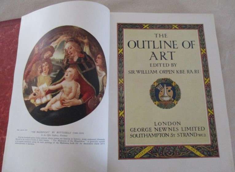Beautiful, well illustrated old book - The Outline of Art