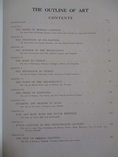 Beautiful, well illustrated old book - The Outline of Art