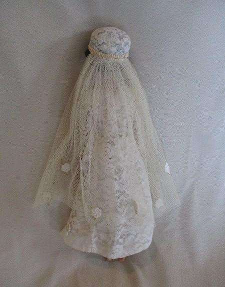 Wow!! Rare vintage 1964 Mattel Barbie Bubble Cut Midge doll in wedding dress