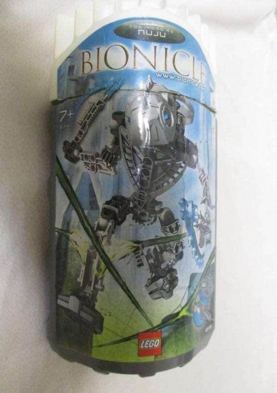 Two sets 2004 Lego Bionicle in original containers - Matau and Nuju