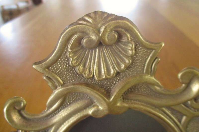 Stunning vintage Art Nouveau solid brass double photo/picture frame