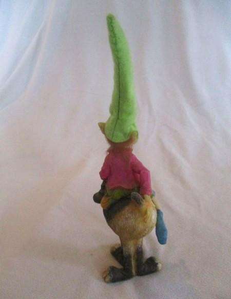 Cute cheeky-faced pixie on his hound