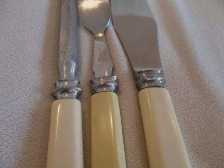 Circa 1920's to 40's Antique/vintage Harris Miller & Co forged (not cast)carving set in box