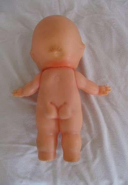 For Annalie only - Rather rare vintage brown-eyed  Kewpie - 31cm tall with circle marking on back