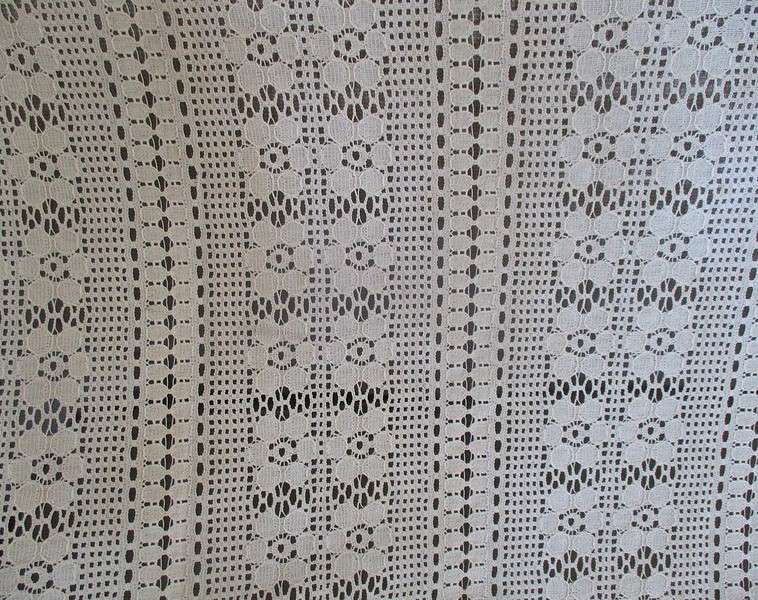 A very long, heavier than normal lace curtain - 360cm x 95cm