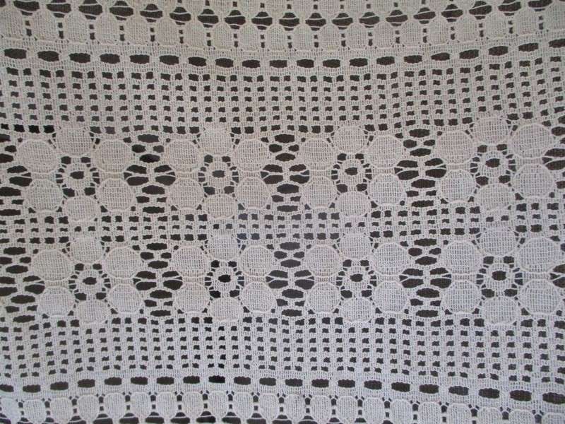 A very long, heavier than normal lace curtain - 360cm x 95cm